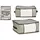 BigBuy Organizer aus Textil für den Schrank BOXX 45 x 30 x 20 cm 20-tlg. beige
