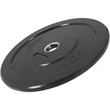 GORILLA SPORTS® Olympia Hantelscheiben - 5/10/15/20/25 kg Gewichte, 50mm Bohrung, Rutschfest, Gummiert, Schwarz - Gewichtsscheiben, Bumper Plates, Olympiascheiben