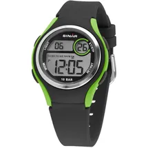 Sinar XE-64-3 36 mm Silikongehäuse Schwarz/Grün Silikonarmband Schwarz/Grün