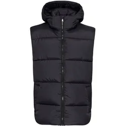 Steppweste BLEND "Steppweste BHMZIPA", Herren, Gr. S, schwarz, Obermaterial: 100% Polyester PES., Basic, regular fit normal, Westen, Sonstige