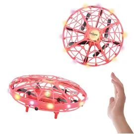 Lexibook Crosslander UFO Erste wiederaufladbare Leuchtdrohne mit Gestensteuerung für Kinder UFO01
