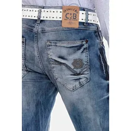Cipo & Baxx 5-Pocket-Jeans Straight Fit Blau 31