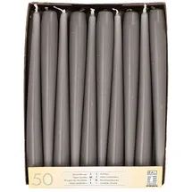 Papstar Leuchterkerzen Ø 2,2 cm 25 cm 100 St. grau
