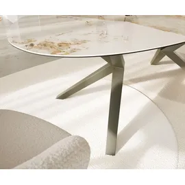 DeLife Edge 220 x 76 x 120 cm weiß-beige