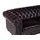 vente-unique Chesterfield Ledersofa 4-Sitzer - Büffelleder - Braun - BRENTON