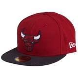 New Era Cap Chicago Bulls rot/schwarz (Gr. 7 1/4,