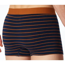 SCHIESSER Trunk 955 blau/orange gestreift 4 3er Pack