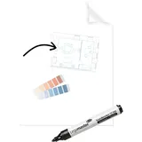Legamaster Magic-Chart Clearboard Folie 80x60 cm transparent 25 St.