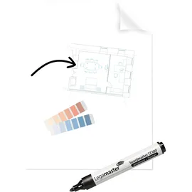 Legamaster Magic-Chart Clearboard Folie 80x60 cm transparent 25 St.