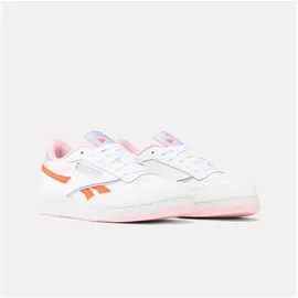 Reebok Unisex Kinder Club C Revenge Sneaker,Ftwwht Orgfla Pnkglw,35 EU