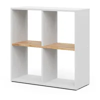 Vicco Raumteiler Tetra 72 x 72,6 x 29 cm Weiß/Goldkraft Eiche
