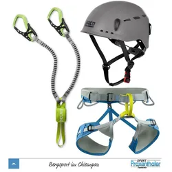 Klettersteig Komplettset Edelrid Cable KIt VI + Edelrid Jay Gurt + LACD Protector Helm phantom
