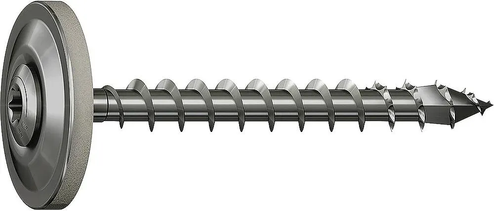 Spenglerschraube, SPAX® mit Dichtung ,Edelstahl A2, 4,5 x 45 mm, Scheibe 15 mm VPE 80
