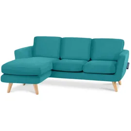 Konsimo Ecksofa Tagio ¦ türkis/petrol ¦ Maße (cm): B: 190 H: 78