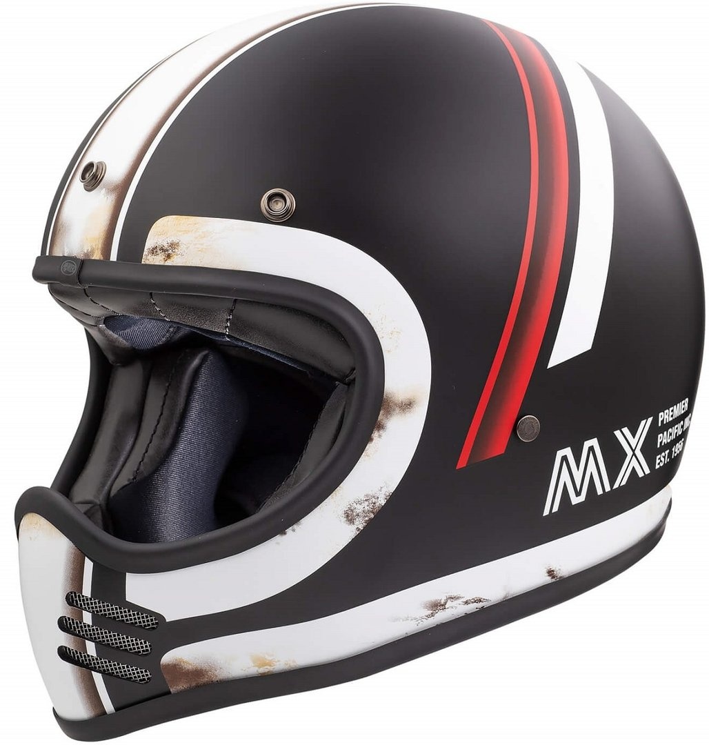 Premier Trophy MX DO 92 O.S BM Motorcross helm, zwart-wit-rood, S