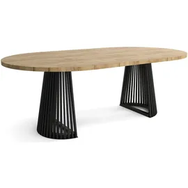 sepromeble DUSTO Ø 120 cm bis 220 cm braun/schwarz