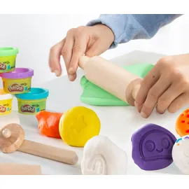 roba Play-Doh nachhaltiges Spielset 3D-Kreativmatte 12 Knetdosen FSC-Holzwerkzeuge