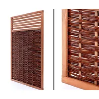 Weidenzaun "MIA Natur" 180x120cm mit durchlaufendem Fenster, naturbelassene Weid