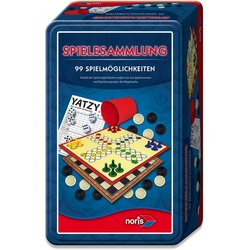 Noris Spiel, Familienspiel Spielesammlung 99iger-Spielesammlung Metallbox 606112580