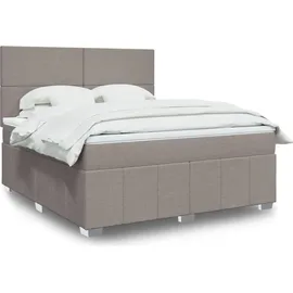 vidaXL Boxspringbett 180 x 200 cm Taupe