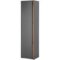 Furn.design Schuhschrank grau matt und Wotan Eiche Flurschrank 50