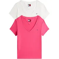 Tommy Jeans Damen Tjw 2pack V-Neck Tee Dw0dw21367 S/S