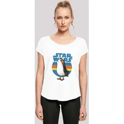T-Shirt F4NT4STIC "'Star Wars Last Jedi Porg'", Damen, Gr. 4XL, weiß, Obermaterial: 100% Baumwolle, casual, regular fit, Rundhals, Kurzarm ohne Bündchen, Shirts, Print