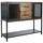 Costway Sideboard 100 x 85 x 35 cm Braun / Schwarz