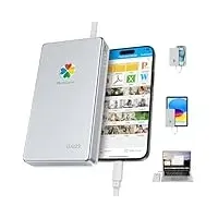 iDiskk Apple MFI Zertifizierte 1TB Externe Festplatte mit automatischer Sicherung für iPhone 15/16/17, iPad, Android, MacBook & Computer – Speichern Sie Fotos, Videos & Dokumente