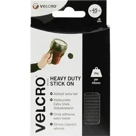 Velcro VEL-EC60248 universal, selbstklebend, schwarz, 6 Paar, Ø45mm
