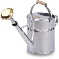 Gießkanne mit Holzgriff 9L Original Zink