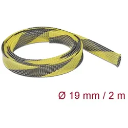 Delock Geflechtschlauch - dehnbar - 2 m - Schwarz