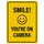 trendaffe Smile you're on camera Metallschild XL mit lachendem Gesicht