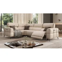 Designer Wohnlandschaft MEZZANO Ecksofa - Beige