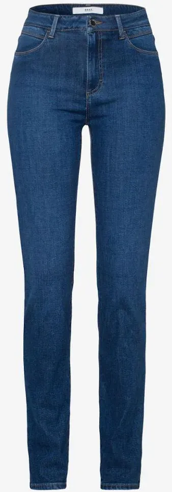 BRAX Damen Five-Pocket-Hose Style SHAKIRA, Jeansblau, Gr. 36L