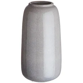 BUTLERS Vase Lou 2er-Set in Grau, Keramik, 21 cm, Dekoration, Vasen, Keramikvasen