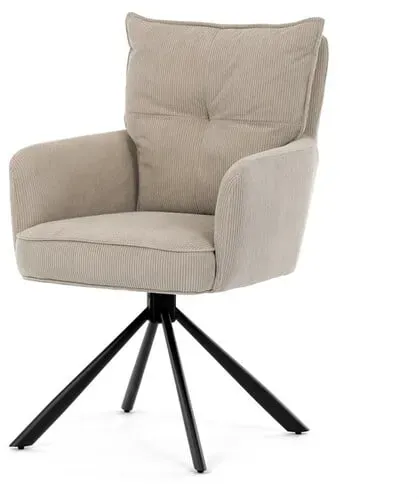 Autronic Für das Esszimmer Stuhl Beige Stoff HC-X1128 LAN2