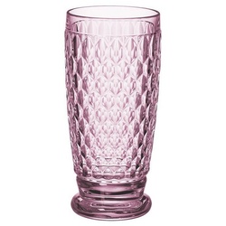 Villeroy & Boch Longdrinkglas Boston, Kristallglas, Rosa L:7.4cm B:7.4cm H:16.2cm D:7.4cm Kristallglas rosa
