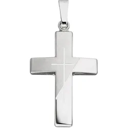 Kreuz-Anhänger JOBO "Anhänger Kreuz", silber (silber 925), Schmuckanhänger, Damen, Silber 925 (Sterlingsilber), 925 Silber