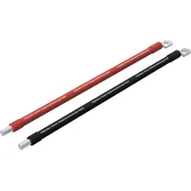 Offgridtec 1m Batteriekabel 25mm2 M8 Terminal Zu Schraubklemmenanschluss, & UV-beständig, Flammwidrig, Für Geräte Mit M8 Schraubklemmenanschluss, Hohe Belastbarkeit, Rot/Schwarz