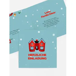 Einladungen Weihnachtskarten selbst gestalten mit Spruch und Fotos im Onlinedesigner bei Meine-Kartenmanufaktur.de