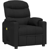 vidaXL Massagesessel 92 x 105 x 0 cm Polyester Schwarz mit Fernbedienung