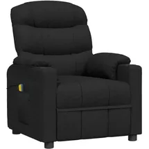 vidaXL Massagesessel 92 x 105 x 0 cm Polyester Schwarz mit Fernbedienung