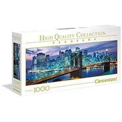 Clementoni High Quality Panorama - 1000 Teile Puzzle NP - New York Brooklyn Bridge
