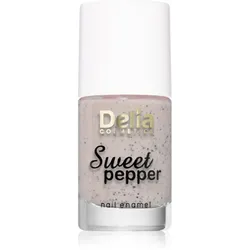 Delia Cosmetics Sweet Pepper Black Particles Nagellack Farbton 02 Apricot 11 ml