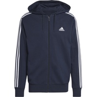 Adidas Essentials French Terry 3-Streifen Kapuzenjacke Legend Ink / White XL