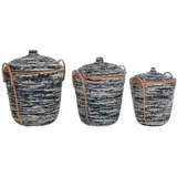 DKD Home Decor körbe set, Estándar