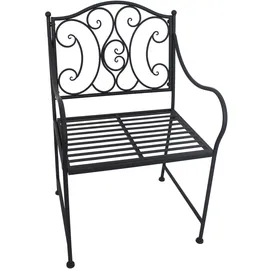 Hti-Living Curly Gartenstuhl 57 x 53 x 93 cm schwarz