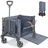 HOMECALL Bollerwagen Faltbar Handwagen blau