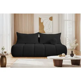 Kaiser Dreisitziges Sofa Piano, mit Schlaffunktion Schwarz